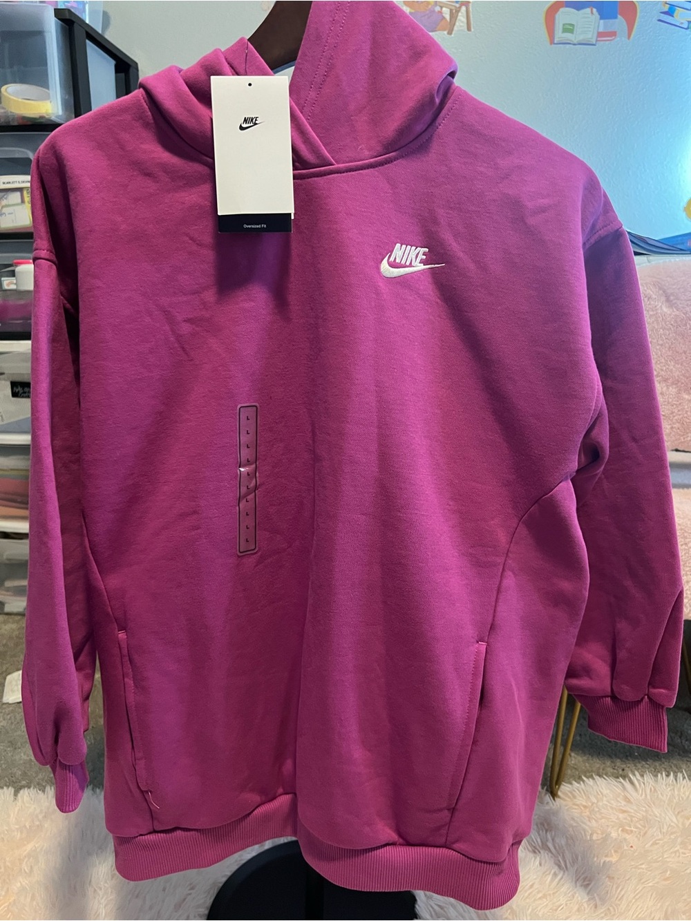 Nike Sportswear Club Fleece Big Kids' Oversized Pullover Hoodie